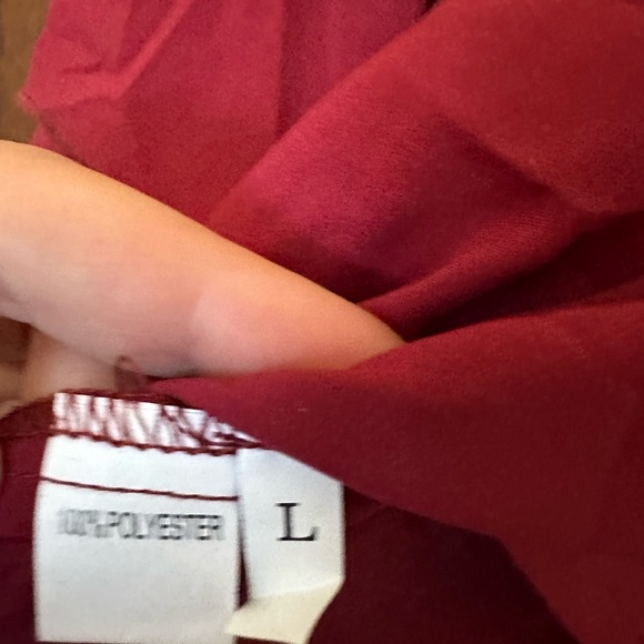 Cherry, red blouse, women’s size large - Picture 4 of 4